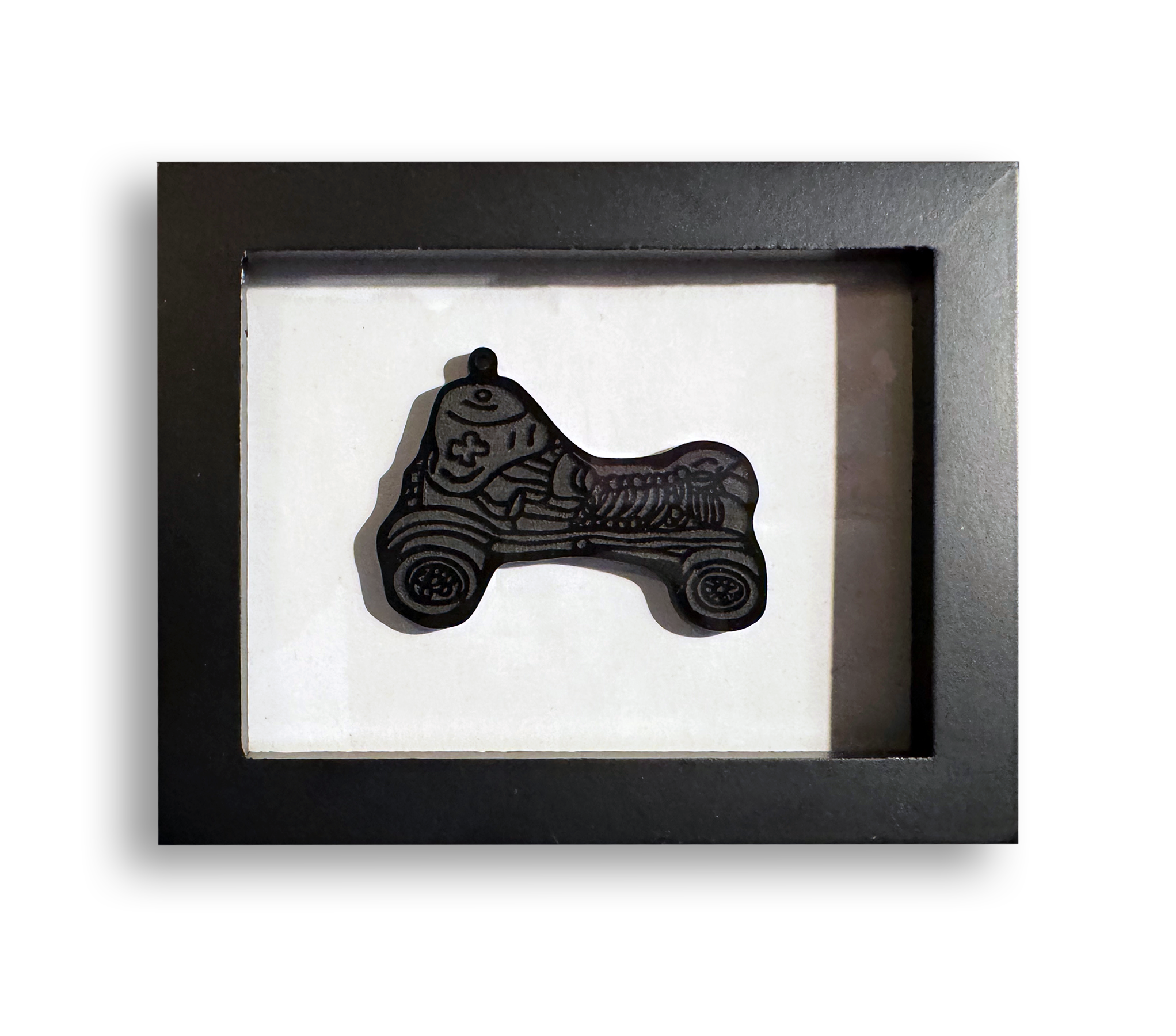 “RED BARON" ETCHED ACRYLIC ORNAMENT (Framed)